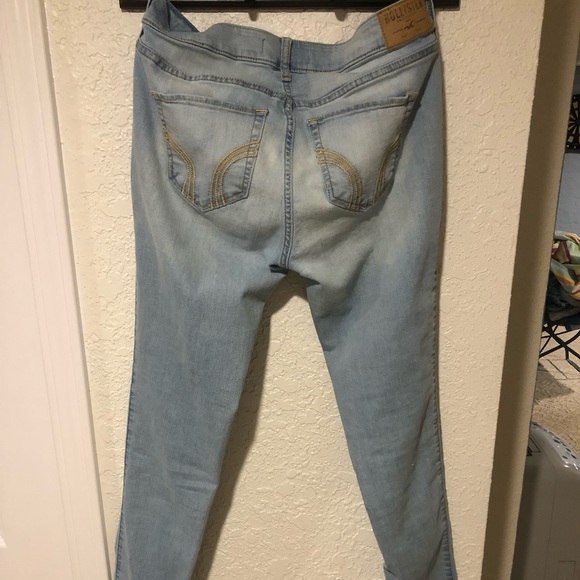 Hollister light blue skinny jeans size 9L W29 L33 - Picture 4 of 6